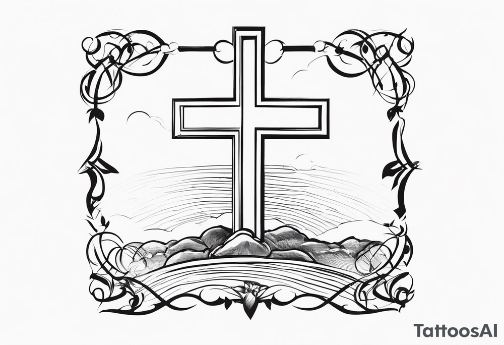 “Let me let them know your name let me let them know the pain”
Biblical cross tattoo idea