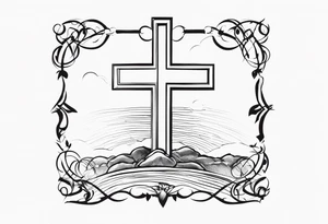 “Let me let them know your name let me let them know the pain” 
Biblical cross tattoo idea