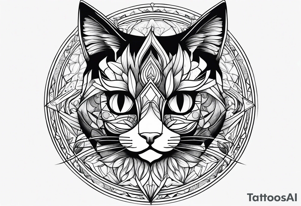 Black Cat tattoo idea
