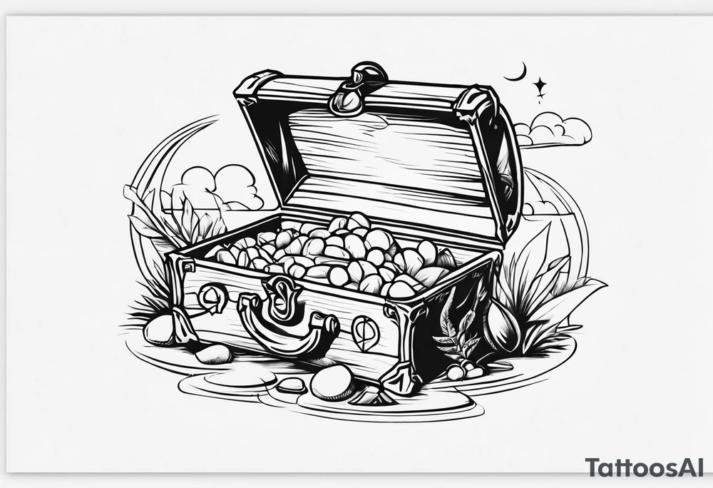 Treasure hunt tattoo idea
