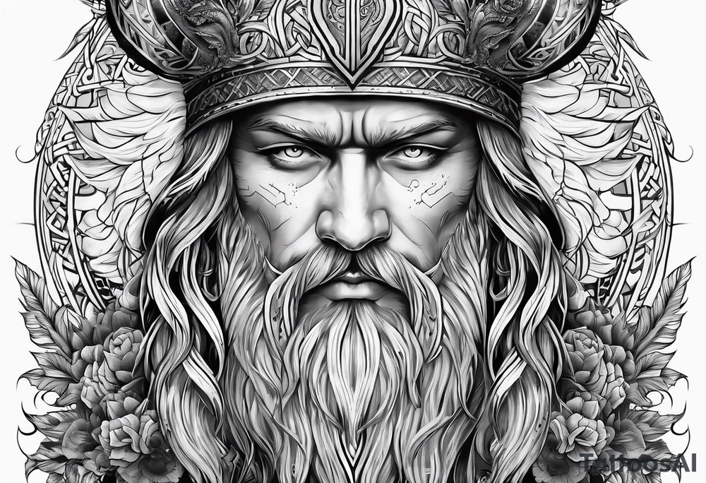 odin nordic tattoo idea