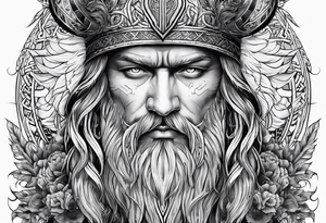 odin nordic tattoo idea