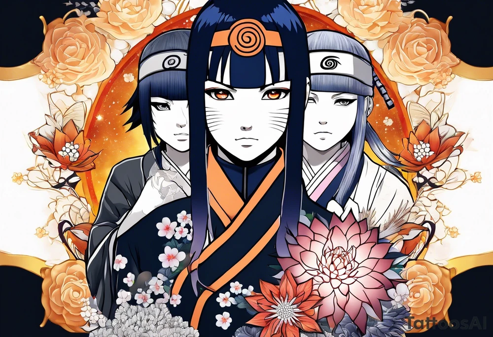 Hinata and hanabi from Naruto tattoo idea