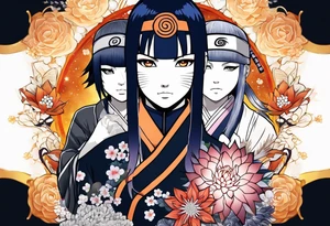 Hinata and hanabi from Naruto tattoo idea