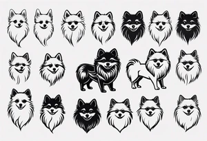 a pomerian dog tattoo idea