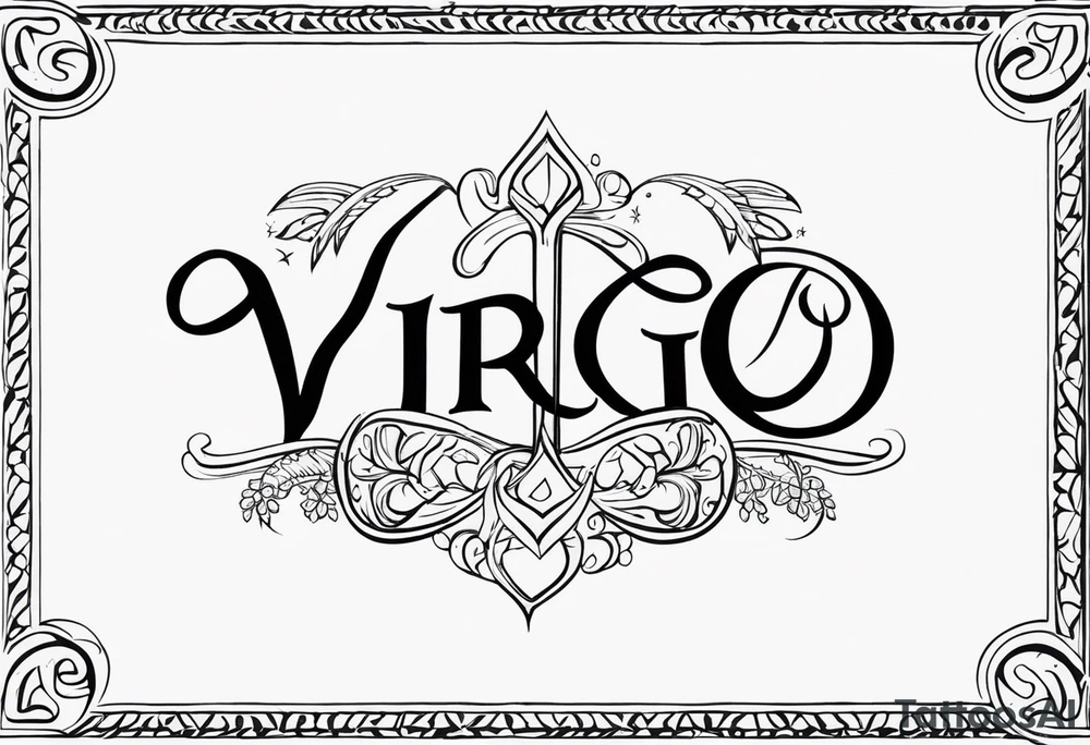 Virgo and Scorpio tattoo idea