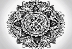 Hand tattoo, geometric mandala, buddhist inspired tattoo idea