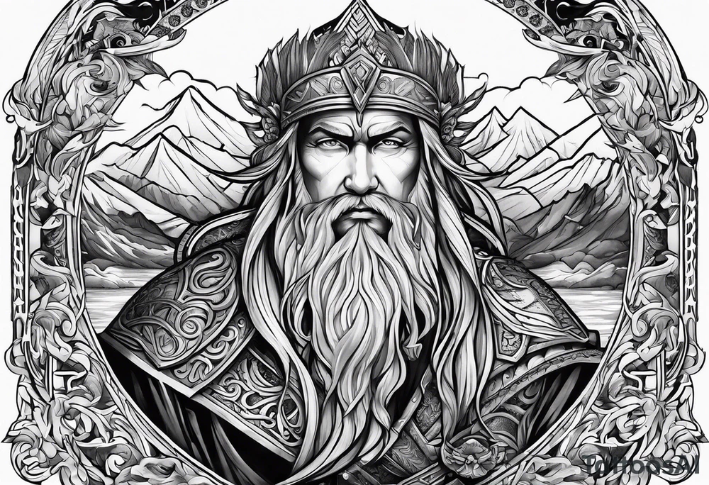 Valhalla world tattoo idea