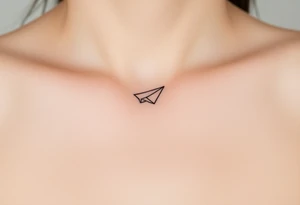 Line tattoo scene with paper plane, play symbol, pause symbol, stop symbol, rewind symbol, mental health awareness tattoo idea