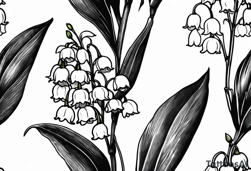 lily of the valley, taxus bacata tattoo idea