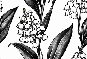 lily of the valley, taxus bacata tattoo idea