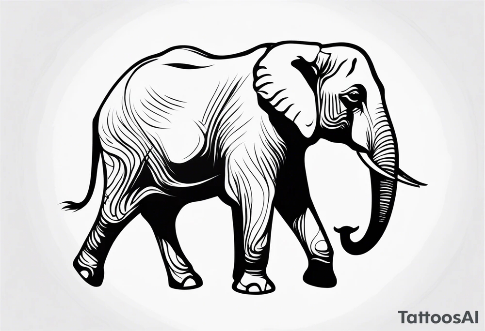 Majestic Elephant tattoo idea