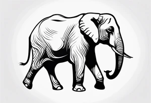 Majestic Elephant tattoo idea