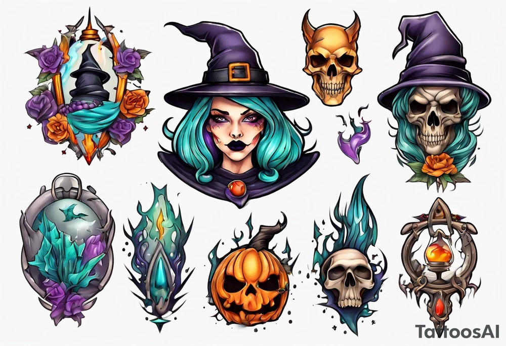 witch craft tattoo idea