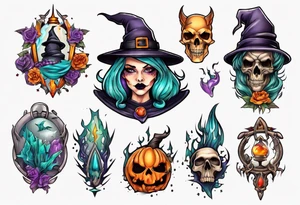 witch craft tattoo idea