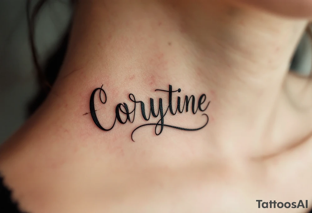 Typewriter-style black font with a faint sepia-toned compass in the background. tattoo idea