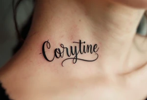 Typewriter-style black font with a faint sepia-toned compass in the background. tattoo idea