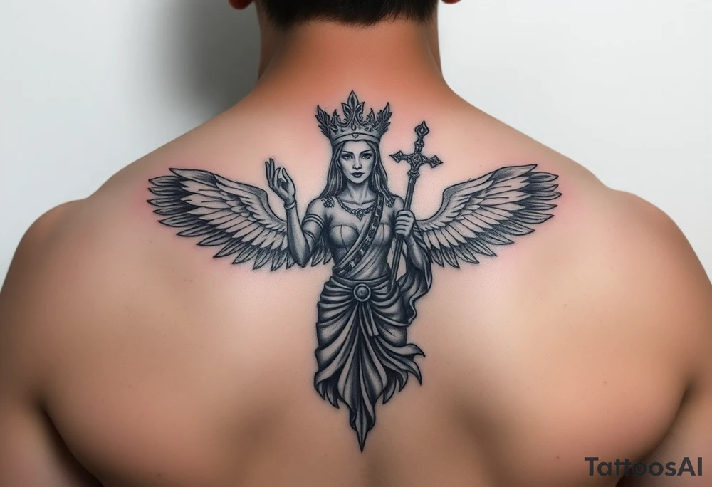 La dama de la justicia tattoo idea