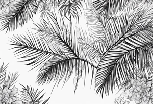 Snowflakes, palm, small tattoo idea
