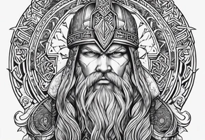 Valhalla steps Viking symbols tattoo idea