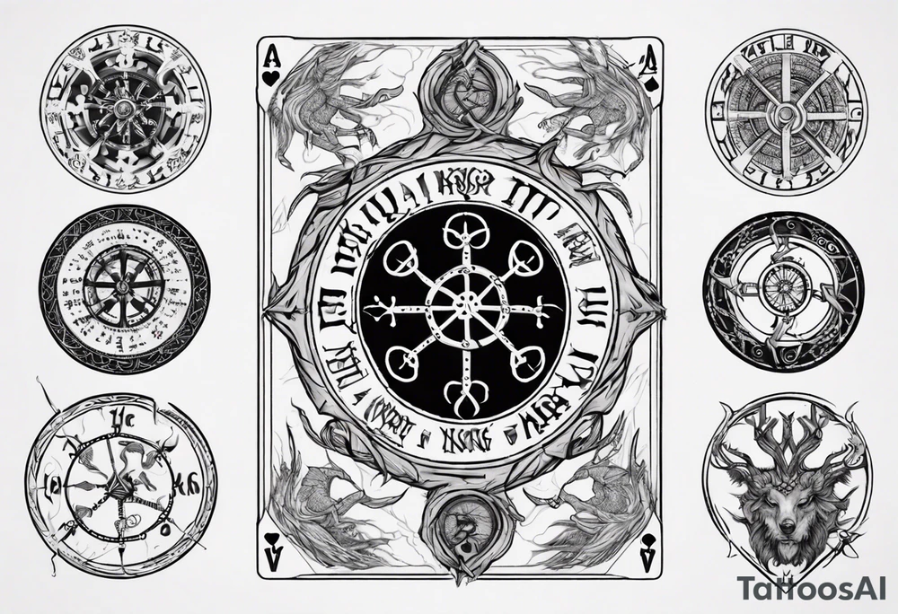Vegvisir, Lord of the Rings, Playing Card, tattoo idea