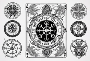 Vegvisir, Lord of the Rings, Playing Card, tattoo idea
