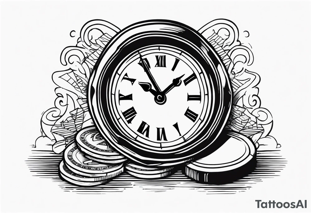 money time tattoo idea