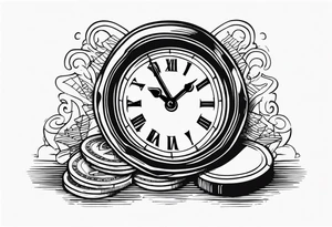 money time tattoo idea