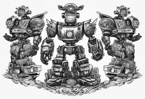 FlightOfTheConchords in robot outfit tattoo idea