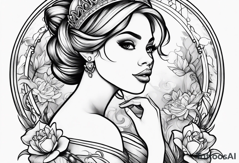 Princess and the frog tattoo idea