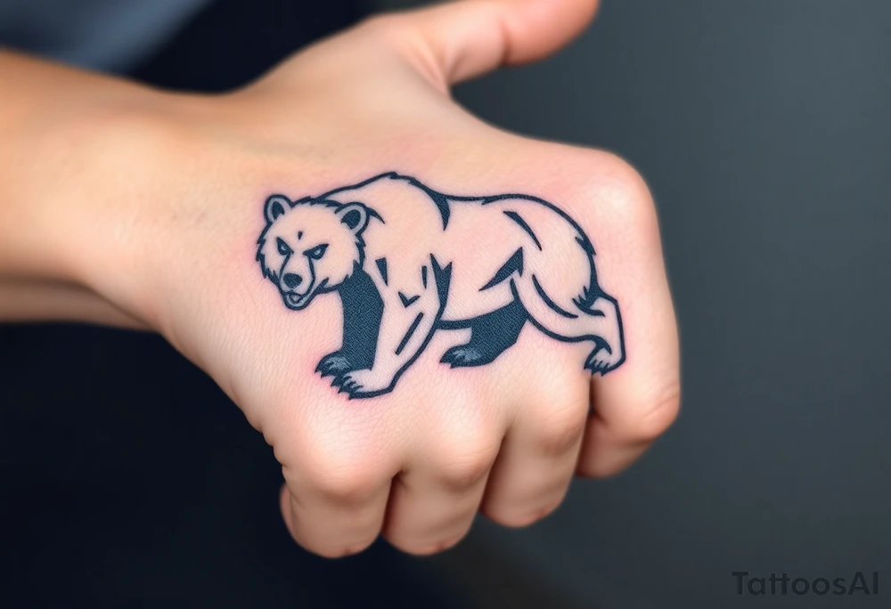 University of Northern Colorado bear mascot full standing bear tattoo idea