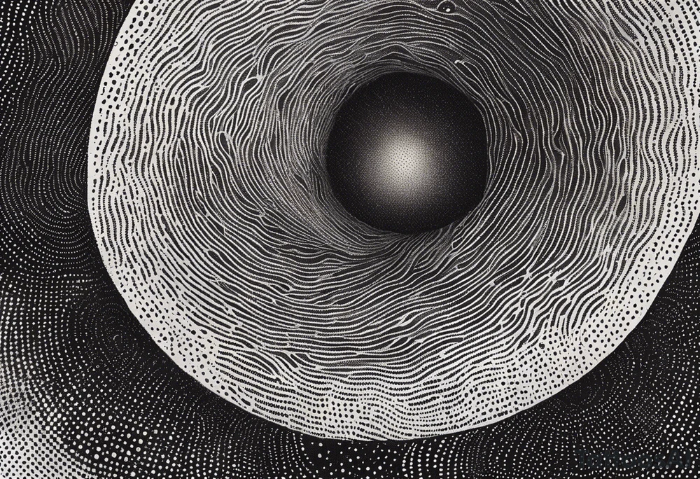 wormhole deformation of space tattoo idea