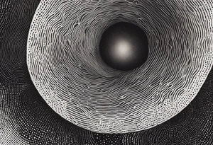 wormhole deformation of space tattoo idea