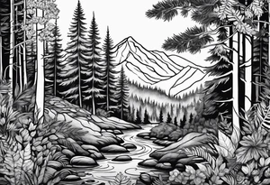 Forest floor tattoo idea