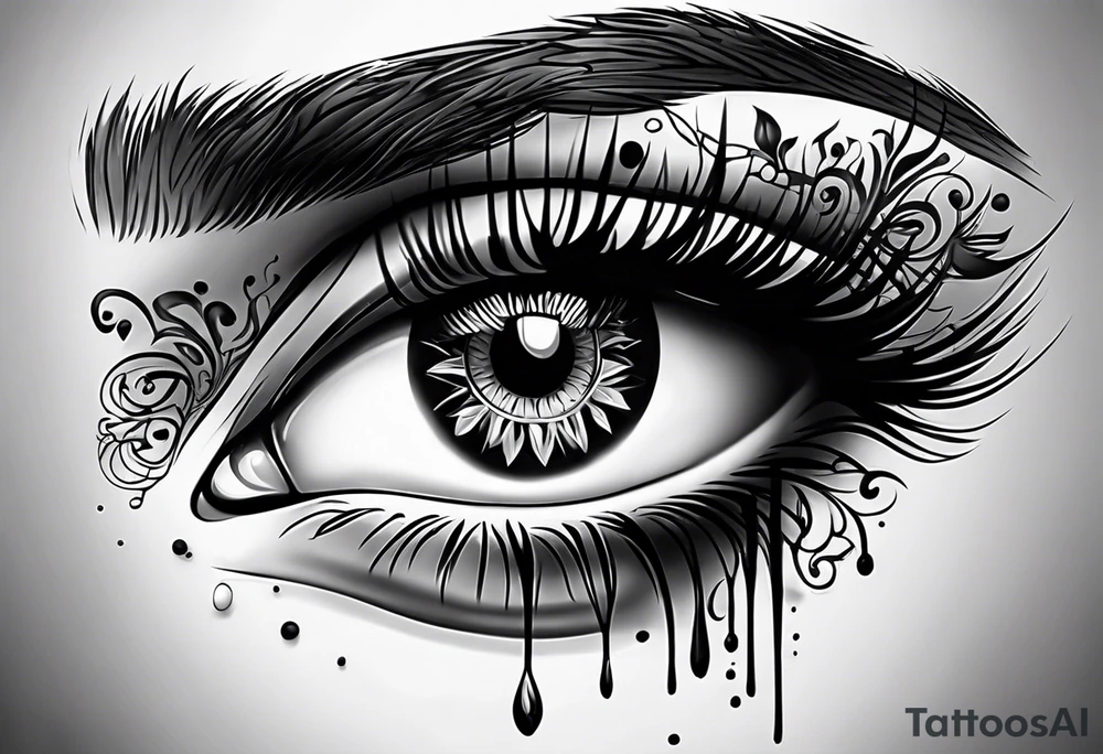 shit with eyes tattoo idea