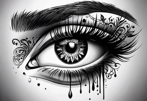 shit with eyes tattoo idea