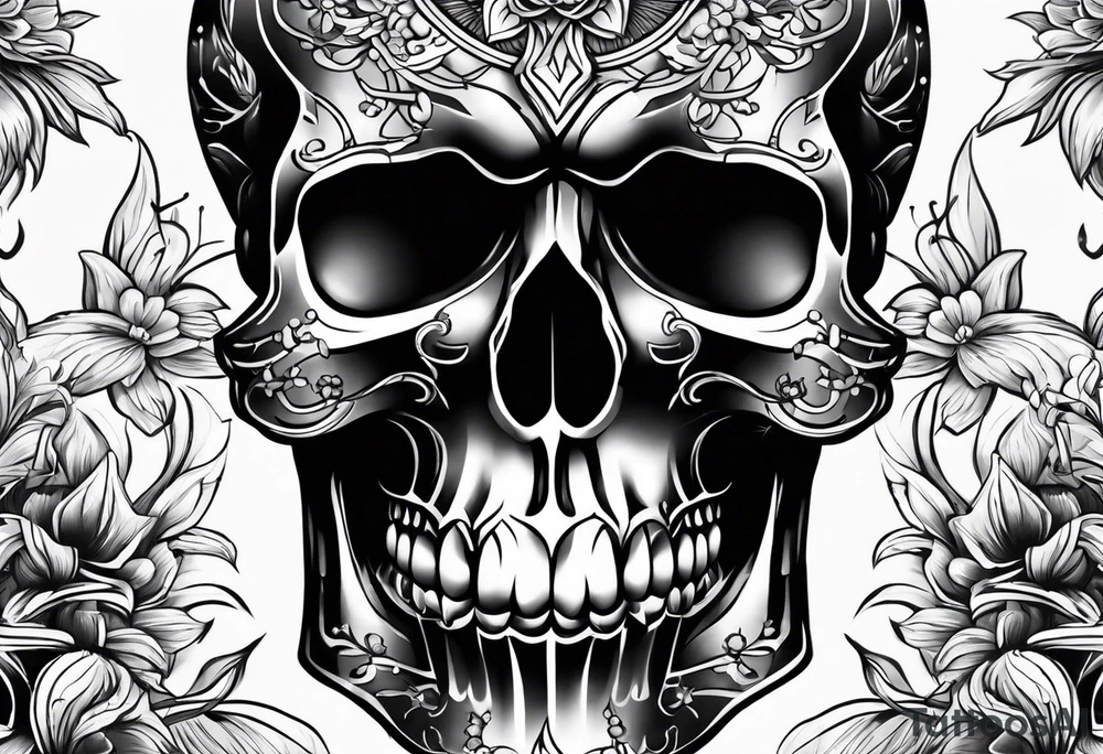Skull tattoo idea