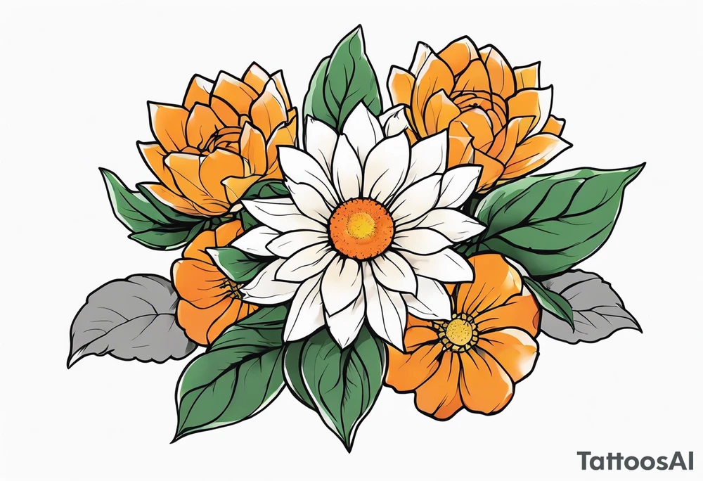 promised neverland Vida flower tattoo idea
