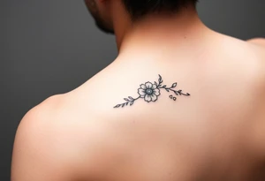 Simple minimalist feminine tattoo small line art on arm tattoo idea