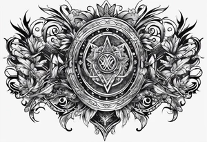 Chest tattoo only on one side of the chest tattoo idea