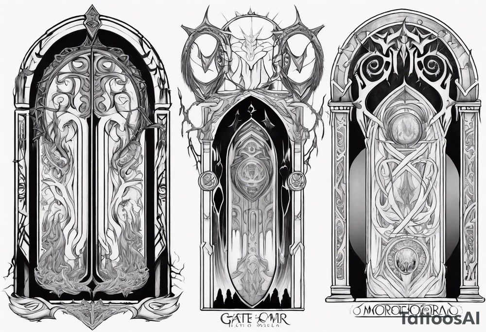gate of Moria tattoo idea