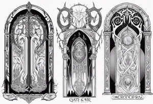 gate of Moria tattoo idea