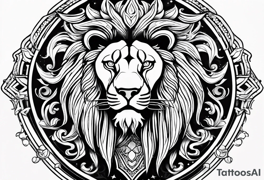 Leo symbol tattoo idea