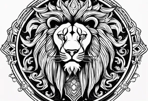 Leo symbol tattoo idea