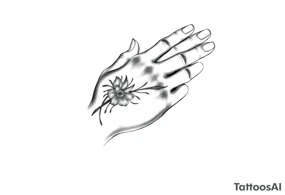 simple hand tattoo tattoo idea