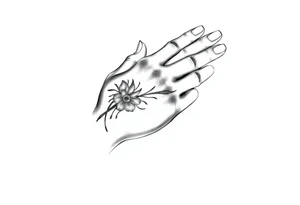 simple hand tattoo tattoo idea