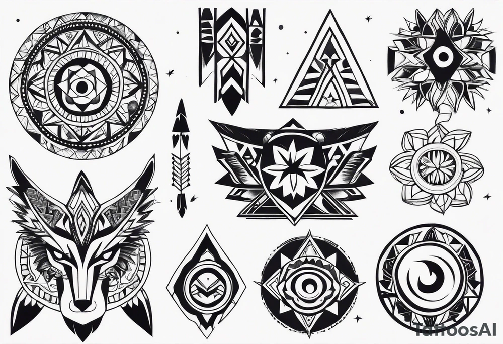 Native American Symbols tattoo idea