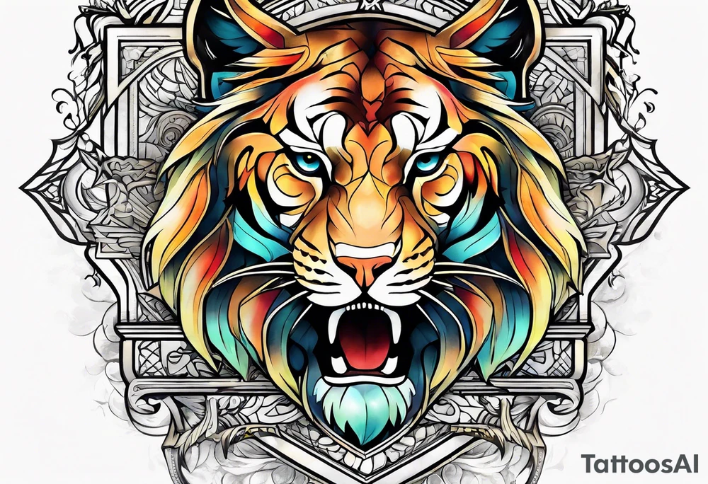free masonry symbol , rectangle tattoo idea