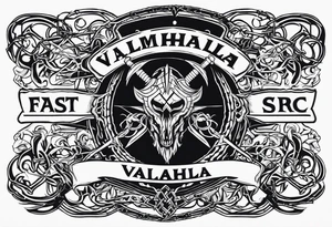 Valhalla
sword shield barbed  wire tattoo idea