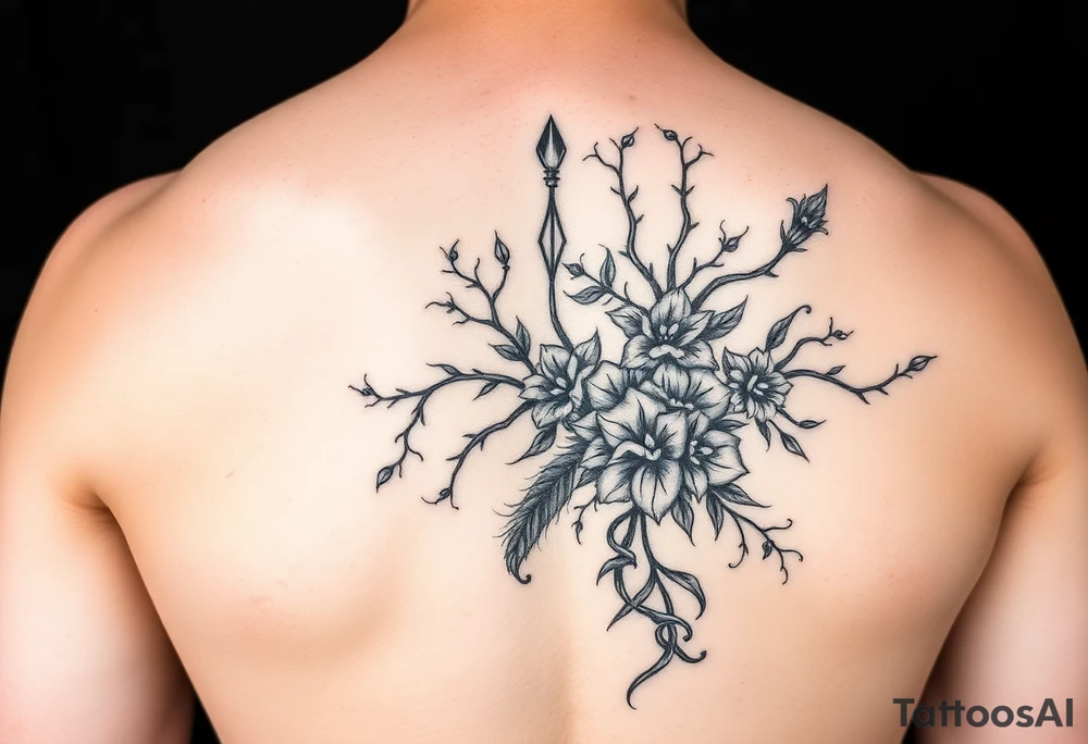 Extra large 
Female full back tattoo garden of eden tattoo idea